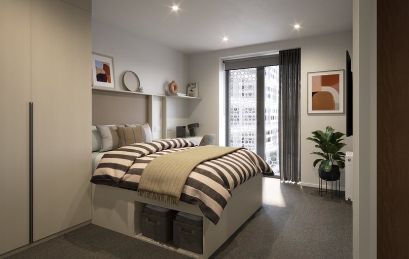 1 Bed Apartment (Floors 2 - 9), Square Gardens, Wilmott Street, City Centre, Manchester - Image 1