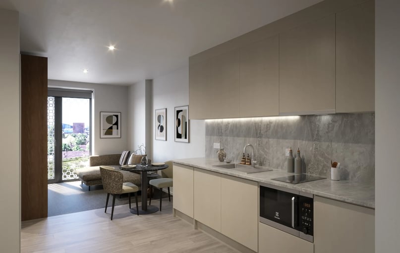 1 Bed Apartment (Floors 17 - 25), Square Gardens, Wilmott Street, City Centre, Manchester - Image 1