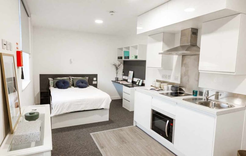 Large Premium Studio, Canterbury Student Manor, Parham Road, City Centre, Canterbury - Image 1