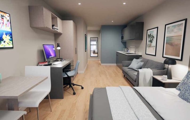 Large Studio, Boutique Student Living - Exeter, 10 Blackboy Road, St James, Exeter - Image 1