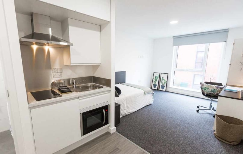 Premium Studio, Canterbury Student Manor, Parham Road, City Centre, Canterbury - Image 1