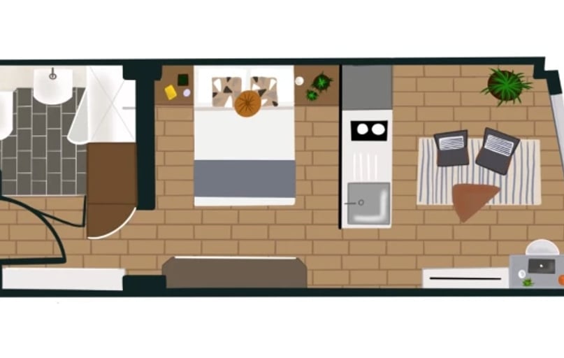 Roomy 1 Mid-century Modern, Enclave Croydon, 23 College Road, Croydon, London - Image 1