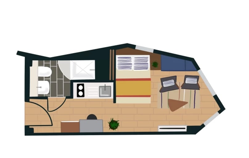 Cosy 2 Tyrolean Blue, Enclave Croydon, 23 College Road, Croydon, London - Image 1