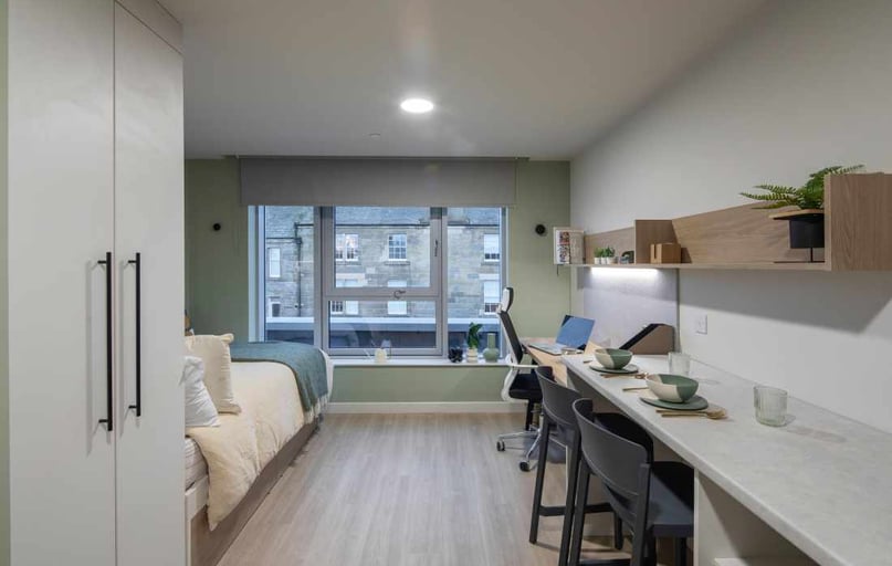 Superior Plus Studio, Norton’s Student Living, 11 Montrose Terrace, Abbeyhill, Edinburgh - Image 1