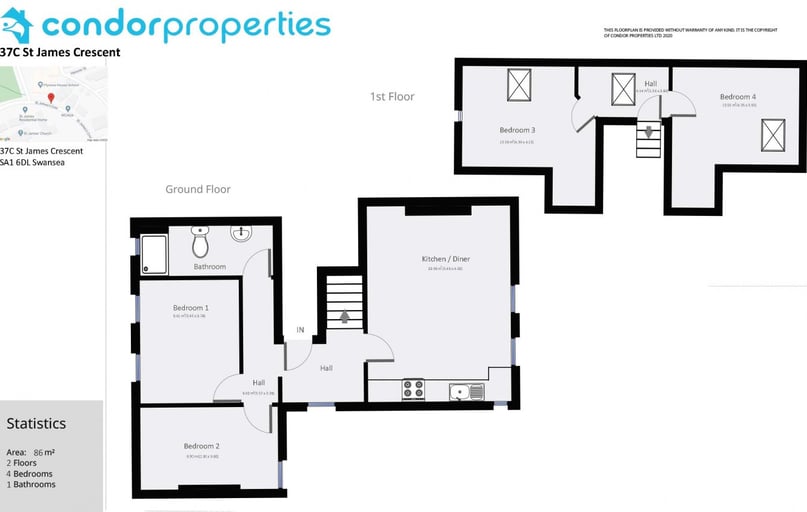 St James Crescent, Uplands, Mount Pleasant, Swansea - Image 1