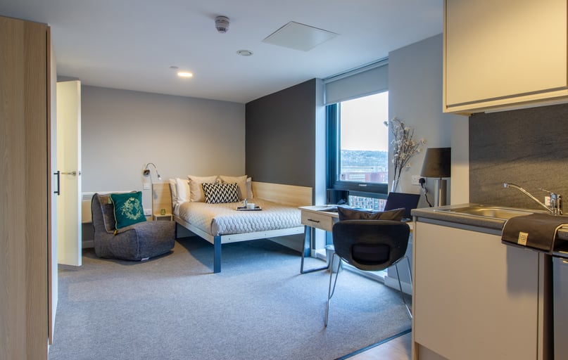 Deluxe Studio, Straits Manor, 52 West Street, City Centre, Sheffield - Image 1