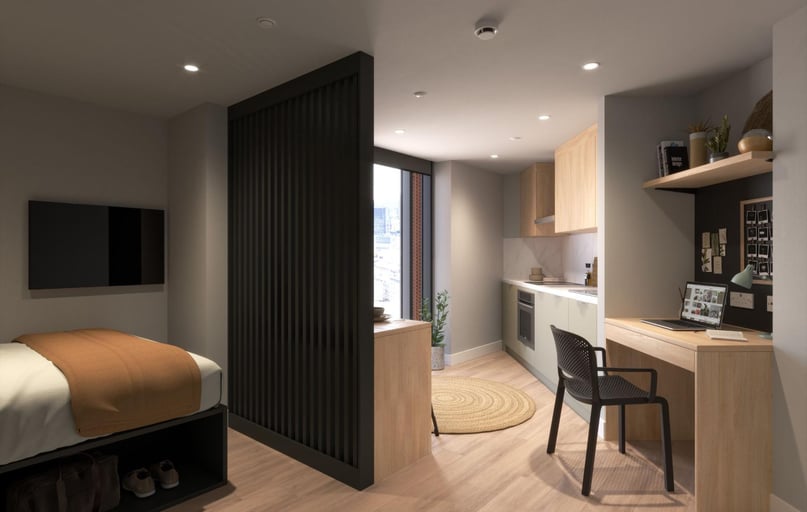 Deluxe Studio, Upper Tower, Fusion Manchester, Deansgate, City Centre, Manchester - Image 1