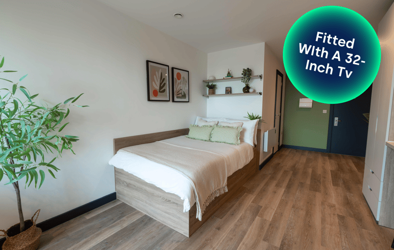 Gold Plus Studio (Double Occupancy Only), Leonardo, 8 Great George Street, City Centre, Leeds - Image 1