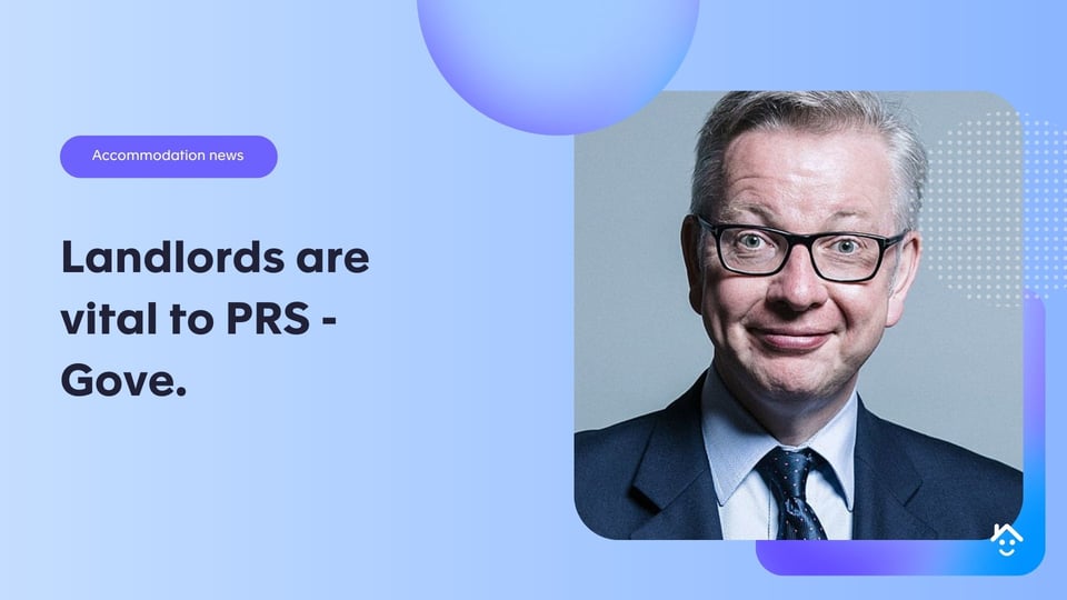 Landlords are 'vital' to the PRS - Gove