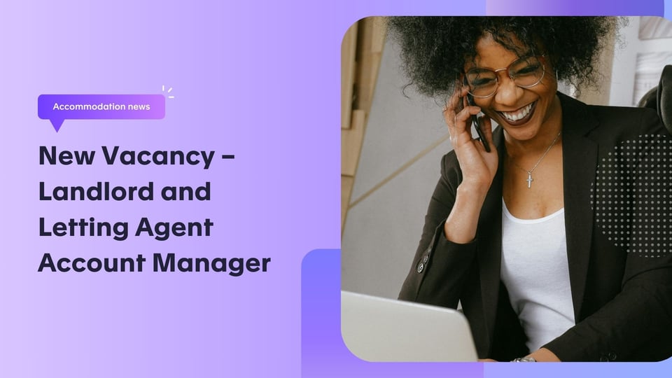 New Vacancy – Landlord and Letting Agent Account Manager