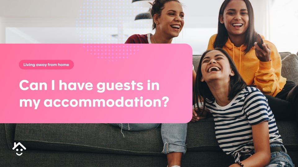 Can I have guests in my student accommodation at university in the UK?